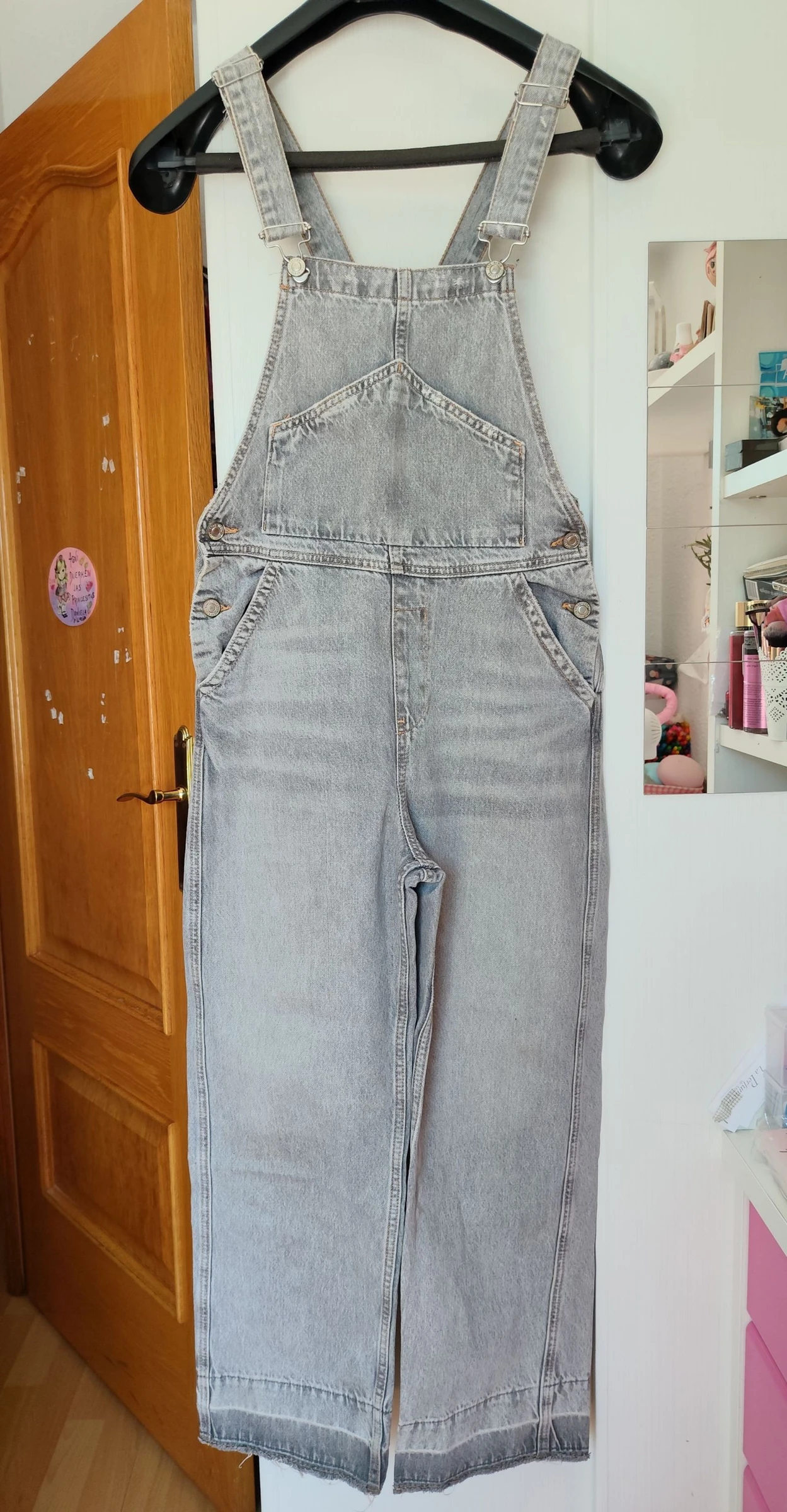 Zara girl denim pinafore size 13-14 years – photo 2